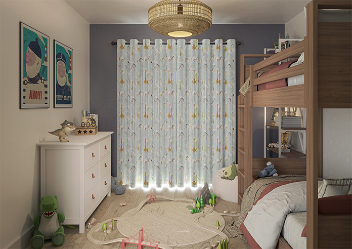 Wild Thing, Powder Blue - Made to Measure Curtains - Image 15